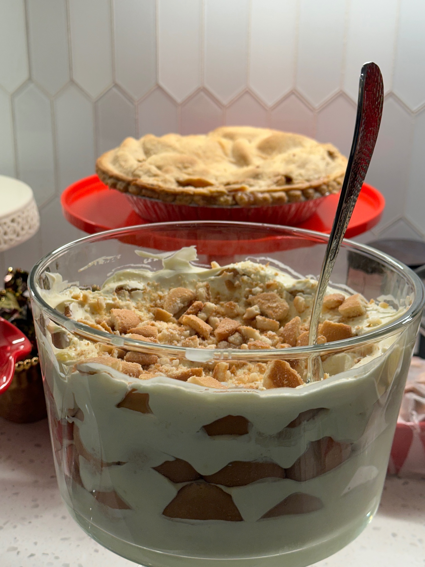 Banana pudding trifle dessert